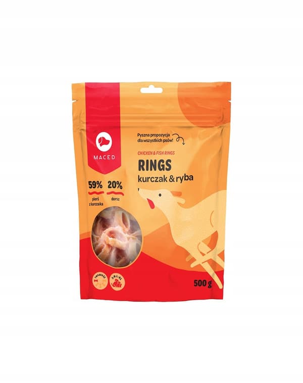 MACED - RINGE Kylling og Fisk - 500g