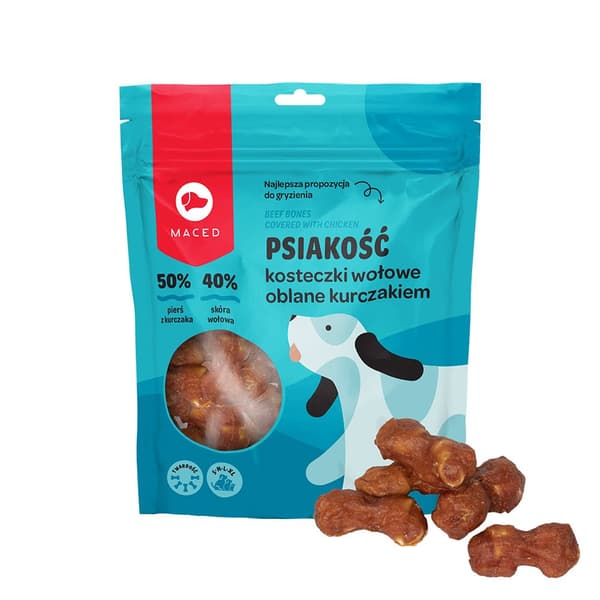 MACED - Kanalla kuorrutetut naudanlihakuutiot - 500 g