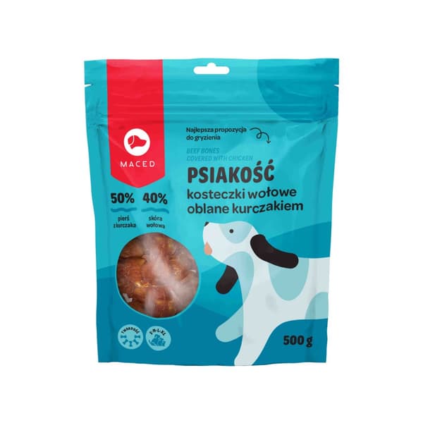 MACED - Kanalla kuorrutetut naudanlihakuutiot - 500 g