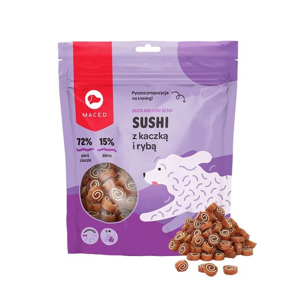 MACED - Sushi med and og fisk - 500g