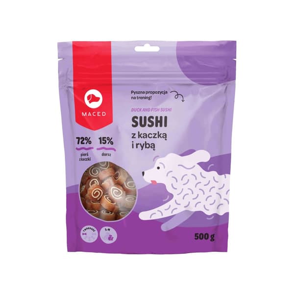 MACED - Sushi med and og fisk - 500g