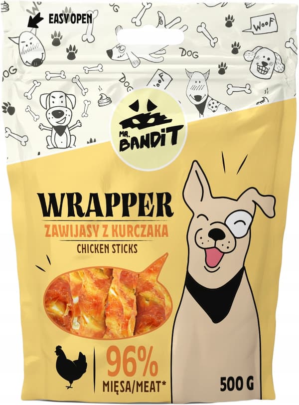 Mr. Bandit - Wrapper - Kyllingeboller - 500g