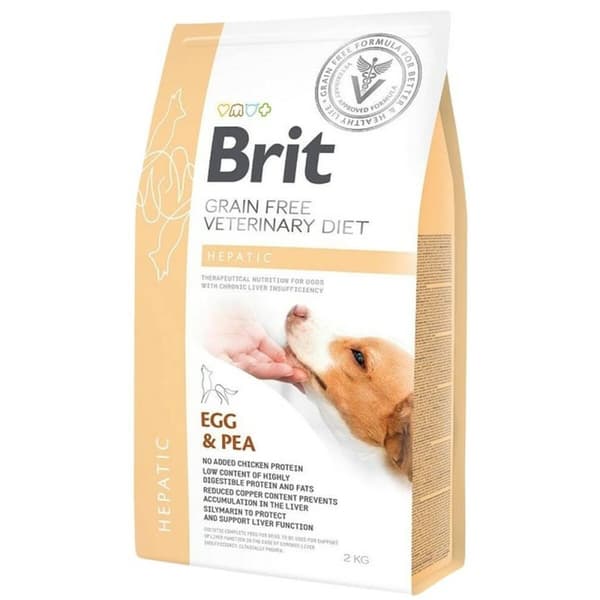 Foder Brit Grain Free Veterinary Diet Hepatic Egg&Pea 2 Kg