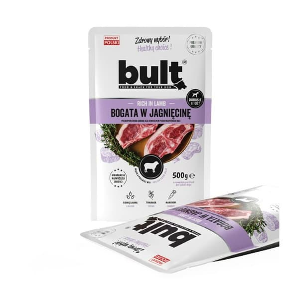 Våt mat Bult Rich in lamb Lamm 500 g
