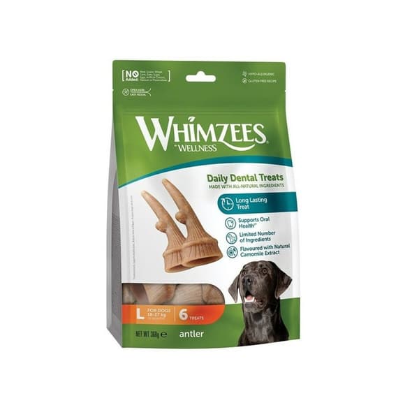 Foder Whimzees Wege Antler L Grönsaker 360 g