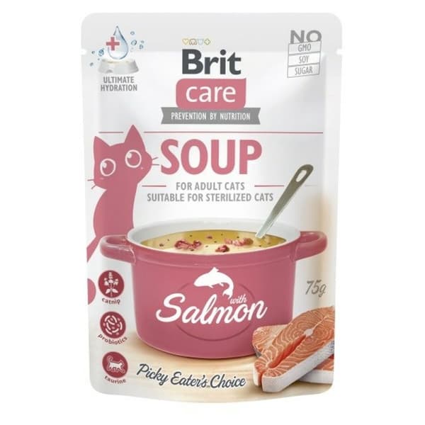 Snack for Cats Brit Care Soup Fisk
