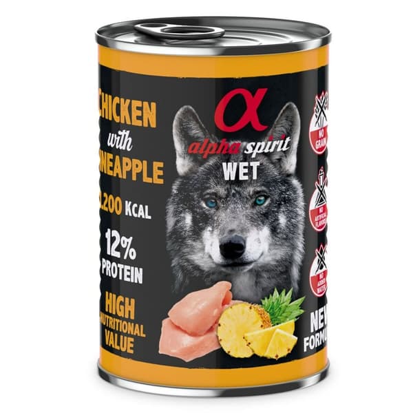 Våd mad Alpha Spirit Kylling 400 g