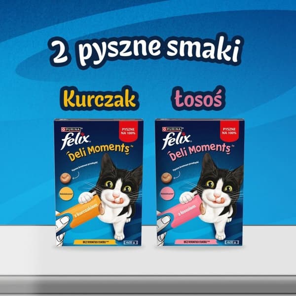 Snack for Cats Purina Felix Deli Moments Salmon 4 x 10 g