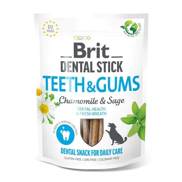 Hundgodis Brit Dental Stick Teeth & Gums Cahmomile 251 g