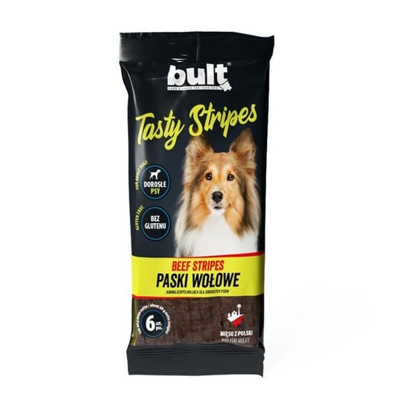 Hundgodis Bult Tasty stripes Beef Nötkött 150 g