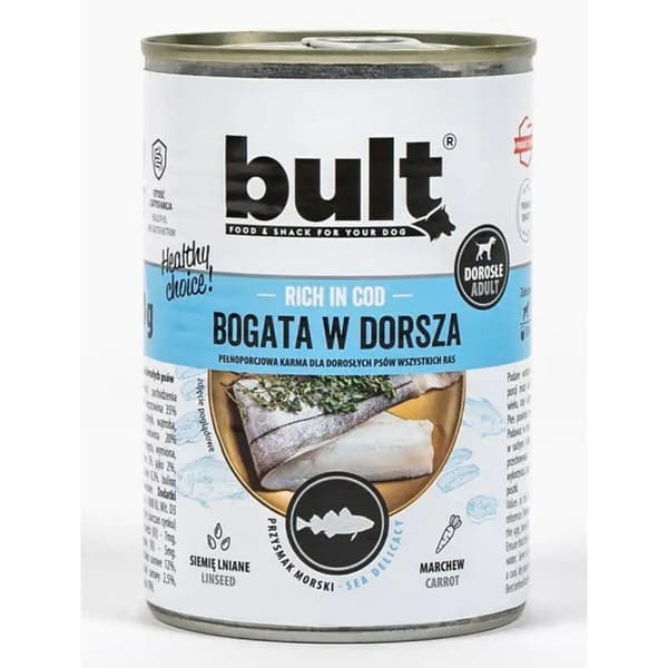 Våt mat Bult Rich in cod Torsk 400 g