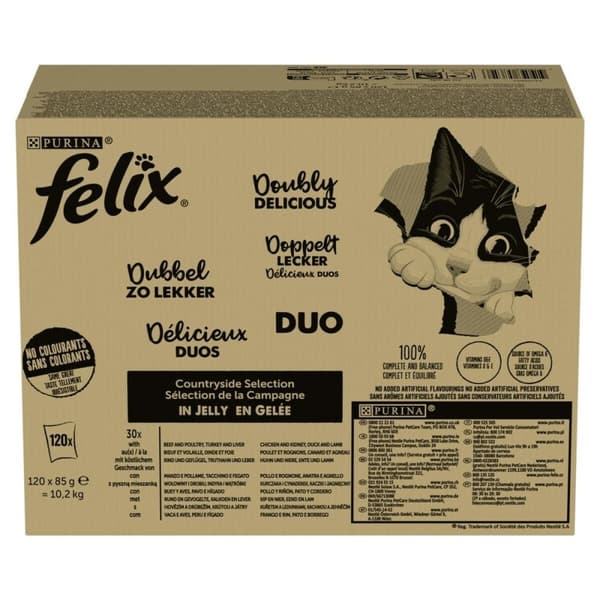 Kattmat Purina Felix Fantastic Duo Mix Countryside