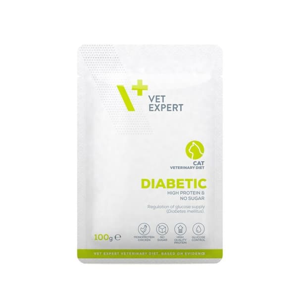 Kattmat VETEXPERT Diabetic Cat Kyckling 100 g
