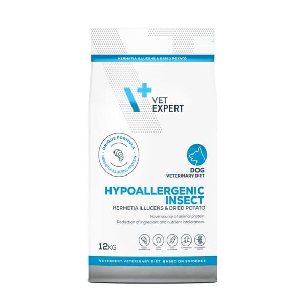 Foder VETEXPERT Hypoallergenic Insect Dog 12 kg