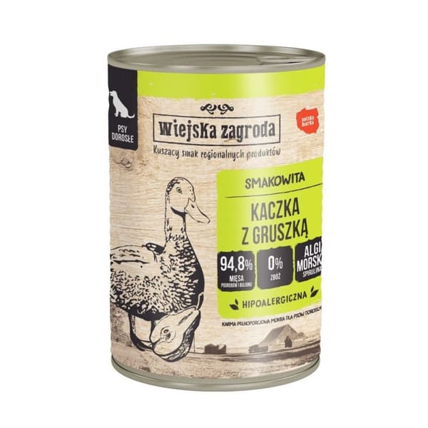 Våt mat WIEJSKA ZAGRODA Duck with pear 400 g
