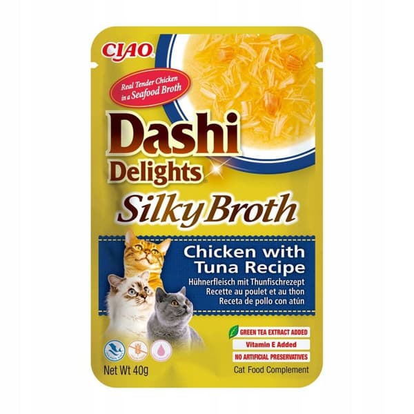 Snack for Cats Inaba Dashi Delights Silky Broth Chicken with Tuna Kyckling 40 g
