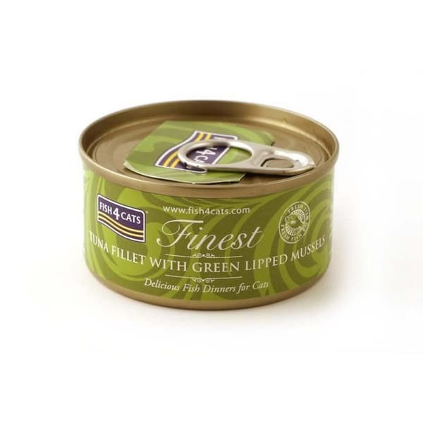 Kattmat FISH4DOGS FISH4CATS Tuna fillet with green lipped mussel Fisk 70 g