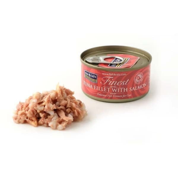 Kattmat FISH4DOGS FISH4CATS Tuna fillet with salmon Fisk 70 g