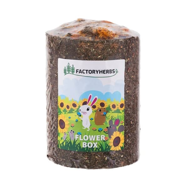 Kaninmat Factoryherbs Flower Box Chinchilla Sköldpadda Gnagare Parakit Kanariefågel Fåglar