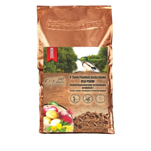 Foder O'canis Duck with millet, potatoes, and red beet Anka 1,5 Kg