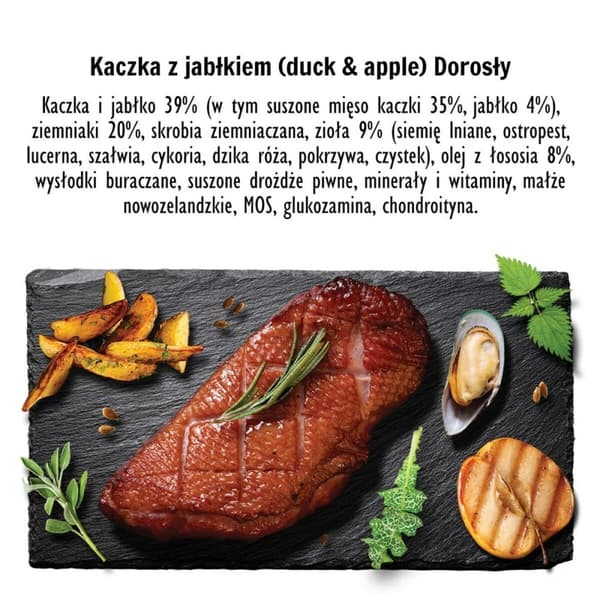 Foder Paka Zwierzaka Duck with apple M Anka 9 kg