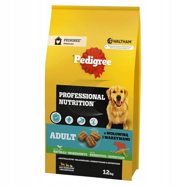 Foder Pedigree Professional Nutrition Adult Kalvkött 12 kg