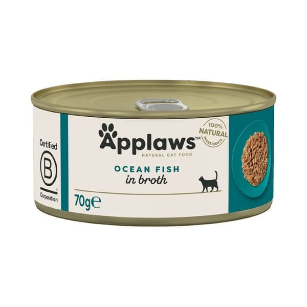 Kattmat Applaws Ocean Fish in Broth Fisk 70 g