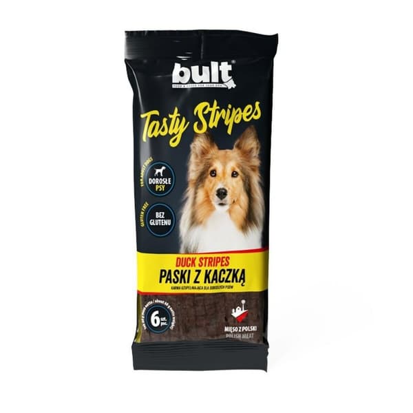 Hundgodis Bult Tasty stripes Duck Anka 150 g
