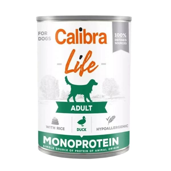 Våt mat Calibra Life Adult Duck with rice 400 g
