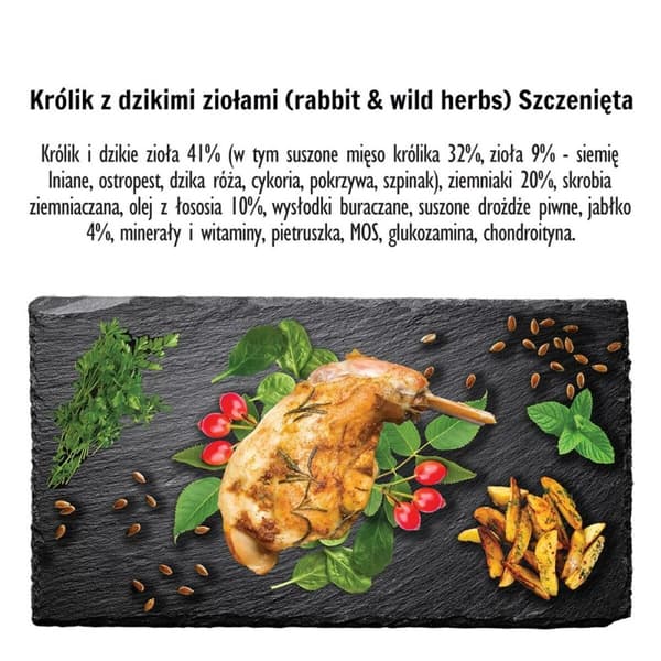 Foder Paka Zwierzaka Puppy Rabbit Kanin 1,5 Kg