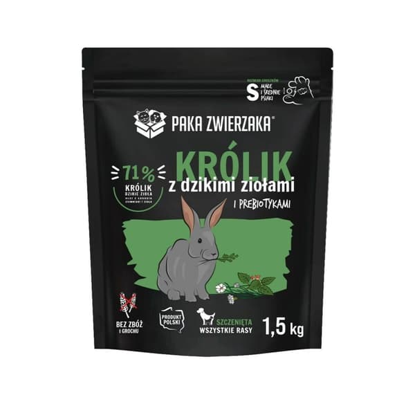 Foder Paka Zwierzaka Puppy Rabbit Kanin 1,5 Kg