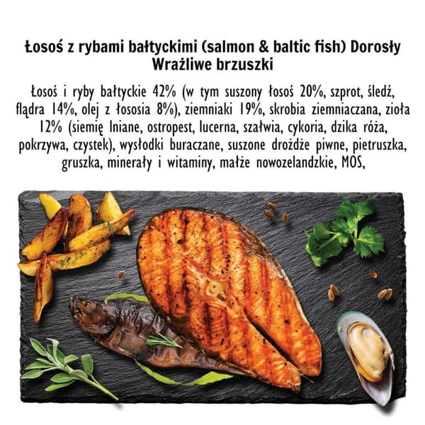 Foder Paka Zwierzaka Salmon with Baltic fish M Lax 3 Kg