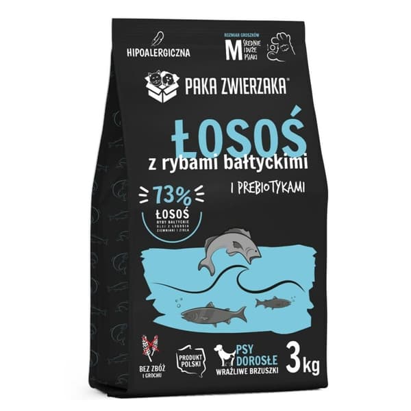 Foder Paka Zwierzaka Salmon with Baltic fish M Lax 3 Kg