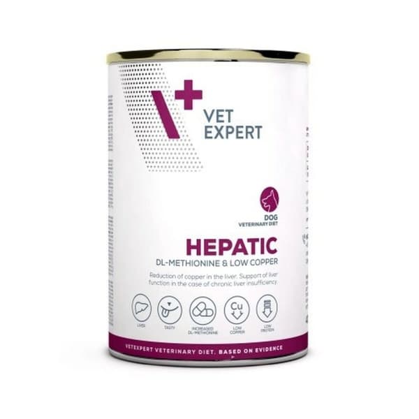 Kostea ruoka VETEXPERT Hepatic Dog Liha 400 g