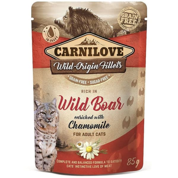 Kissanruoka Carnilove Cat Pouch Villisika 85 g