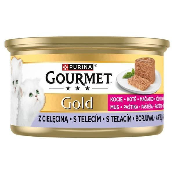 Kissanruoka Purina Gourmet Gold Kitten Veal mousse 85 g