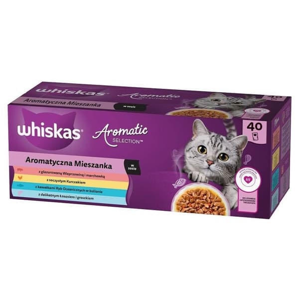Kissanruoka Whiskas Aromatic selection Mix 40 x 85 g
