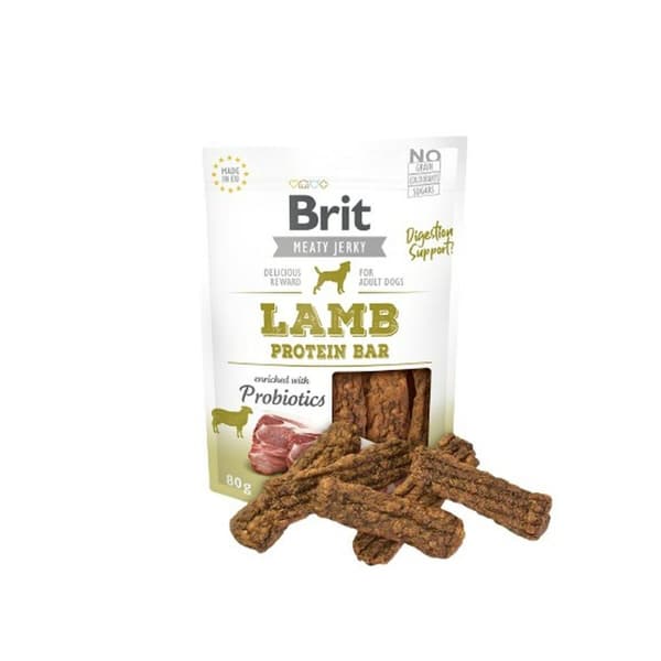 Rehu Brit Jerky Lamb Protein Bar Kana Karitsa 80 g