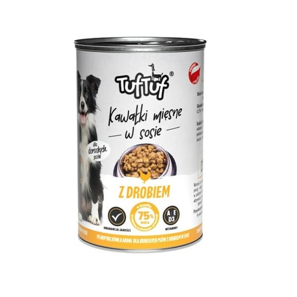 Våt mat Tuftuf Chunks in gravy with poultry