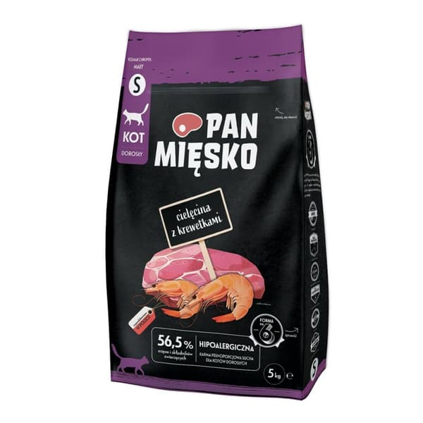 Kattmat PAN MIĘSKO Kalvkött 9 kg