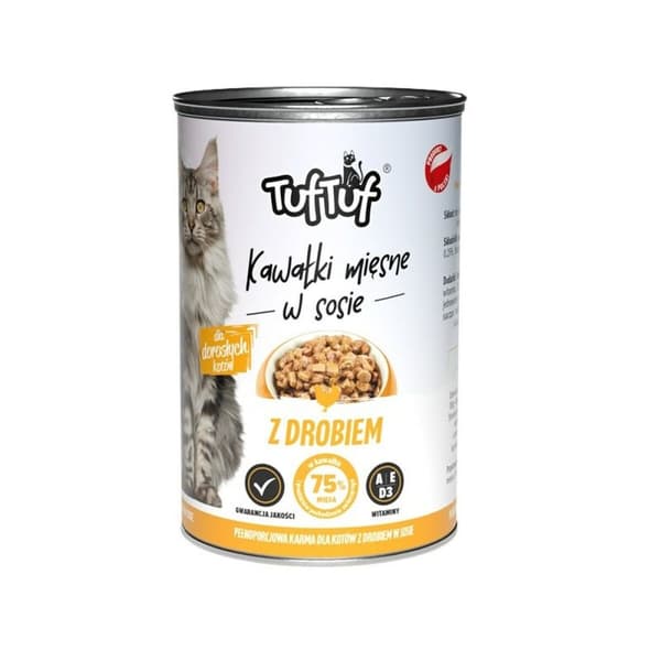 Kattmat Tuftuf Pieces of meat in sauce with beef 415 g