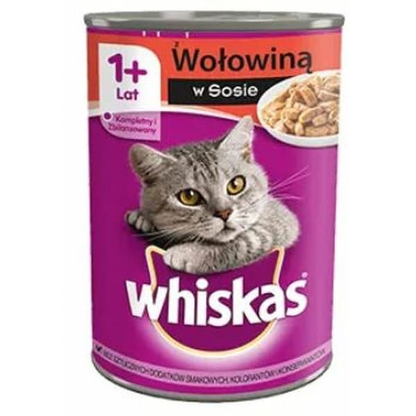 Kattmat Whiskas Beef in Sauce