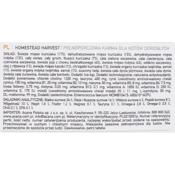 Kissanruoka Acana Kana Turkki Ankka 340 g