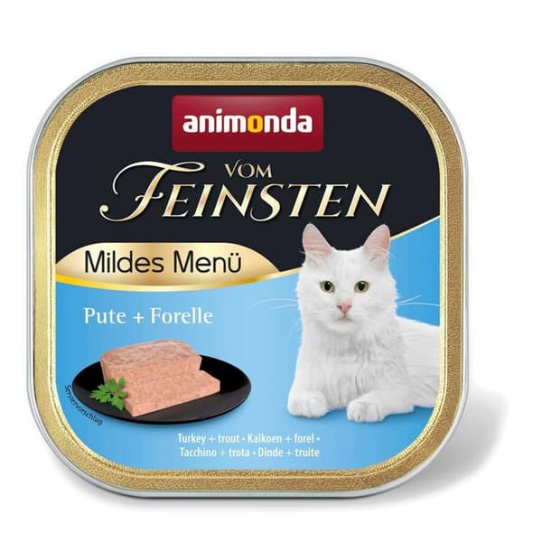 Kissanruoka Animonda Vom Feinsten Mildes Menu Turkey and trout 100 g