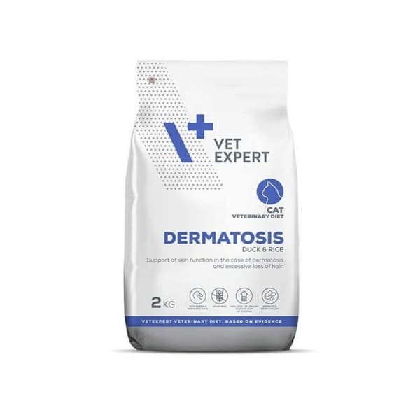 Rehu VETEXPERT Dermatosis Cat Duck & Rice Ankka 2 Kg