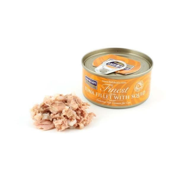Kissanruoka FISH4DOGS FISH4CATS Tuna fillet with squid Kala 70 g