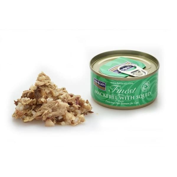 Kissanruoka FISH4DOGS FISH4CATS Mackerel with squid Kala 70 g