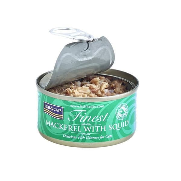 Kissanruoka FISH4DOGS FISH4CATS Mackerel with squid Kala 70 g
