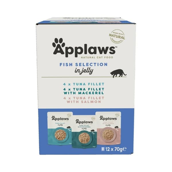 Kissanruoka Applaws Fish selection multipack in broth Kala