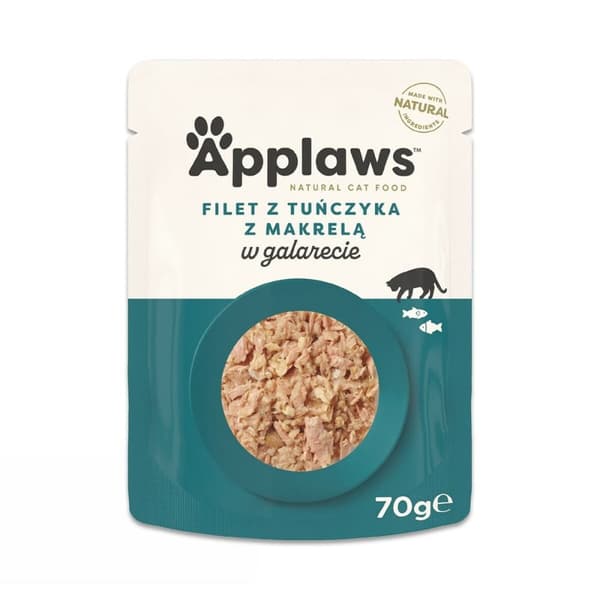 Kissanruoka Applaws Tuna Fillet with Mackerel in Jelly Kala 70 g